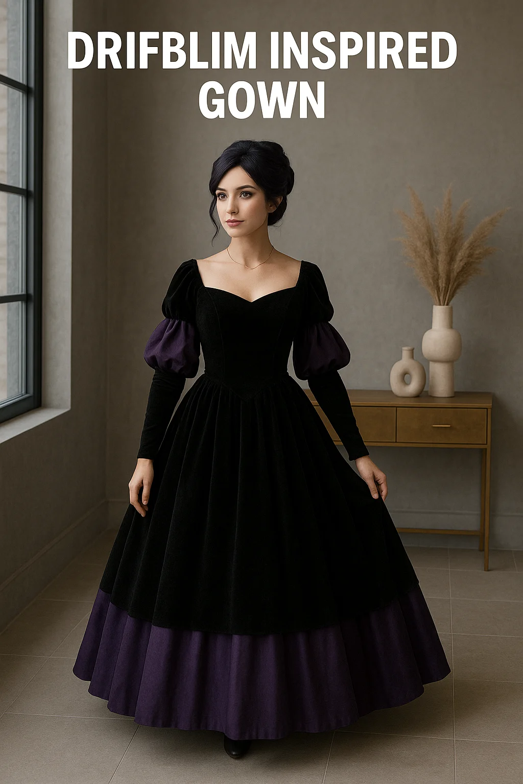 black and purple dress drifblim