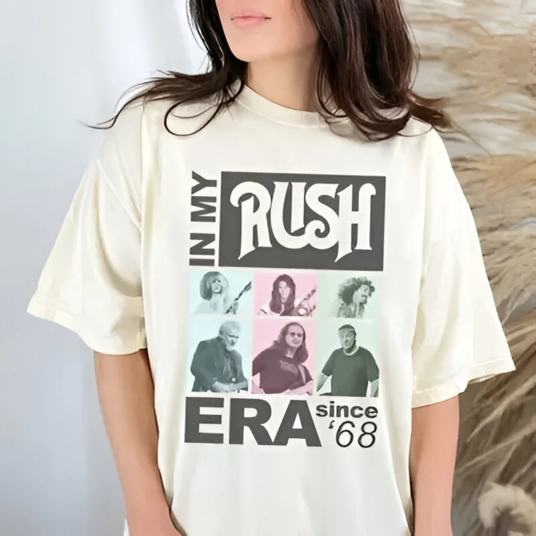 clothing rush band logo ladies t shirt