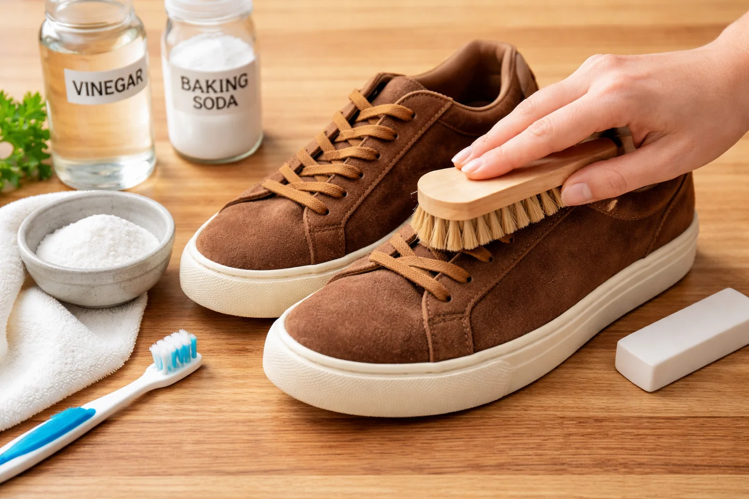 how to clean suede shoes